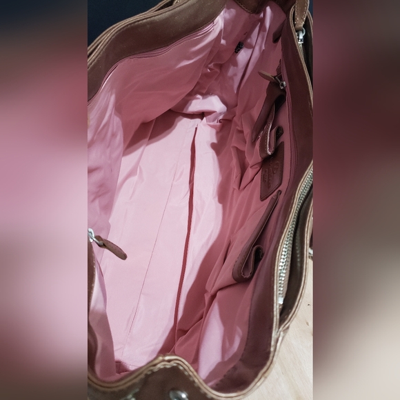 Vintage Cole Haan Bronze Bag with Silver Hardware - Picture 10 of 14